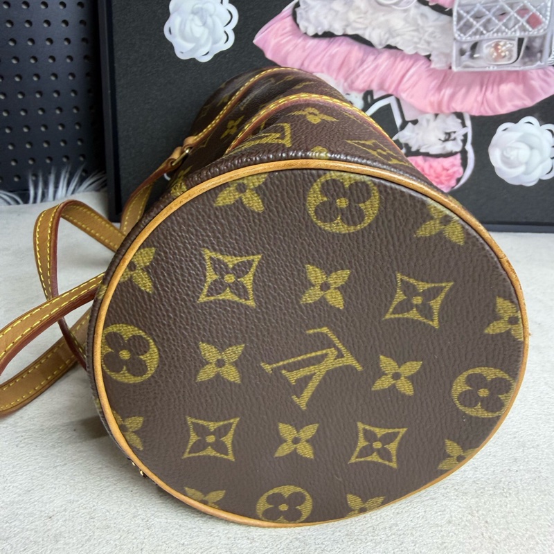 Louis Vuitton 路易威登巴比龍圓筒包 黃皮老花 26cm-6