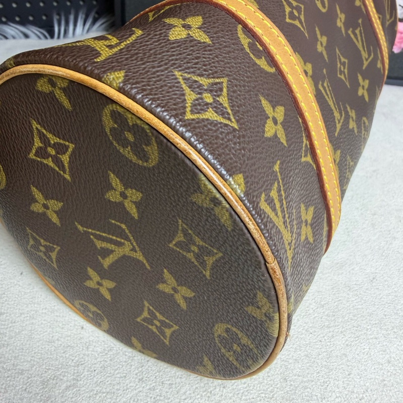 Louis Vuitton 路易威登巴比龍圓筒包 黃皮老花 26cm-7