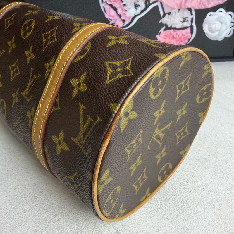 Louis Vuitton 路易威登巴比龍圓筒包 黃皮老花 26cm-13