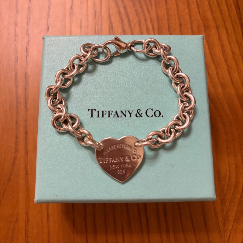 Tiffany純銀愛心手鍊-0