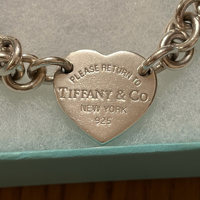 Tiffany純銀愛心手鍊-9
