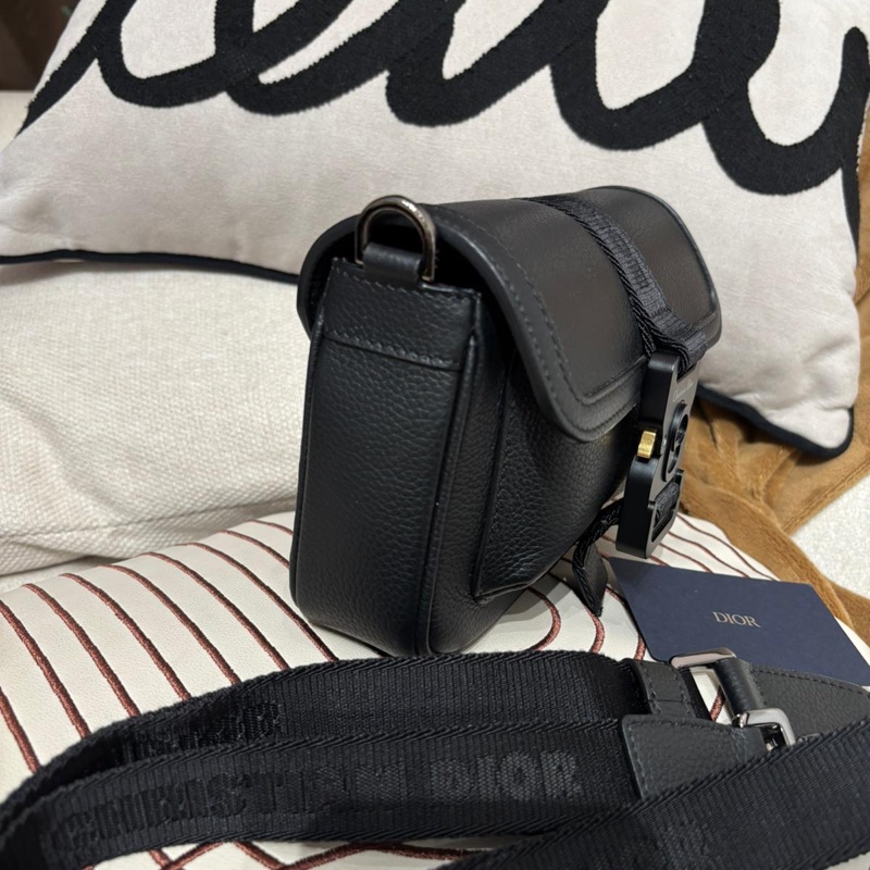 Dior Gallop mini Shoulder Bag Grained calfskin Black-1