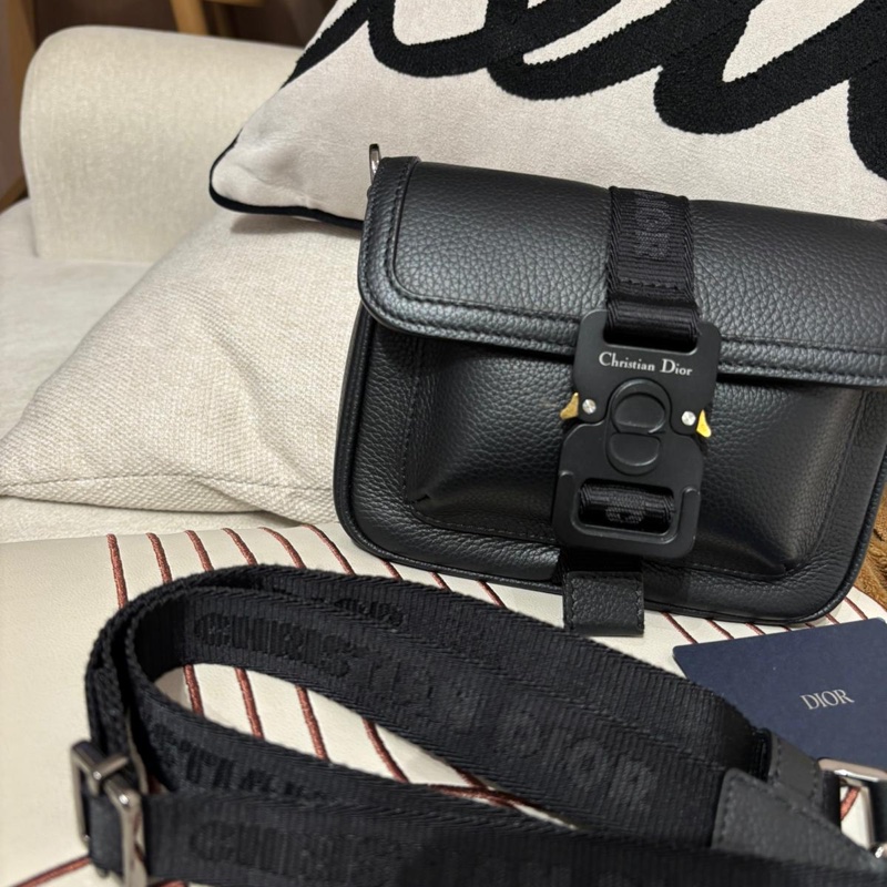 Dior Gallop mini Shoulder Bag Grained calfskin Black-2