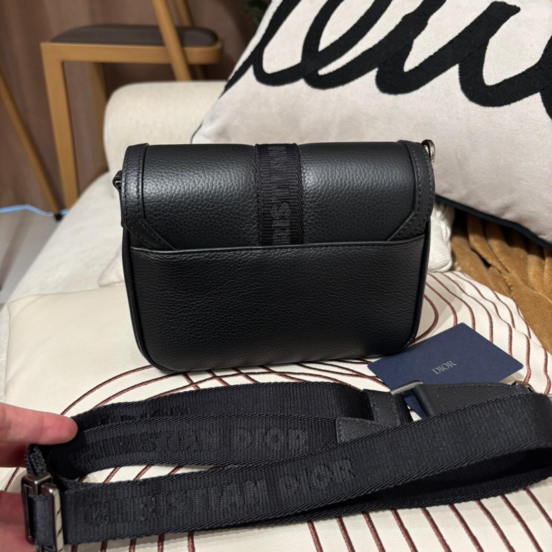 Dior Gallop mini Shoulder Bag Grained calfskin Black-4