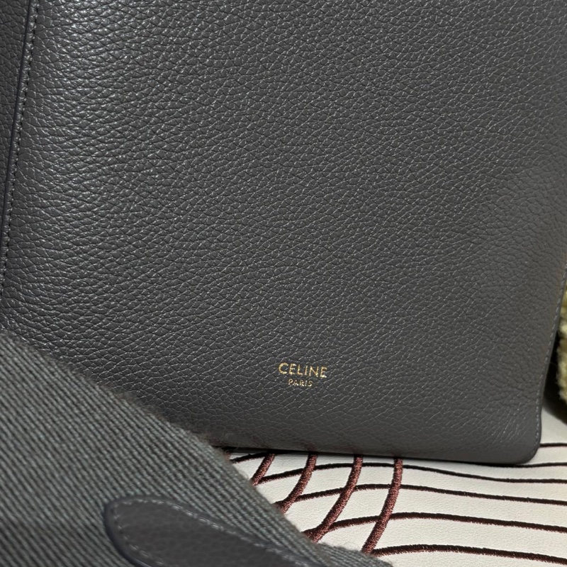 Celine sangle small bucket bag 灰色牛皮水桶袋 new logo-1