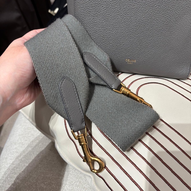 Celine sangle small bucket bag 灰色牛皮水桶袋 new logo-2