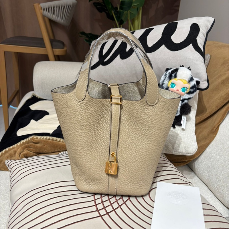 Hermes Picotin 18 Stamp U S2 風衣灰金扣-0