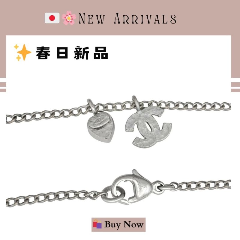 🛍️🎁 26 🔥 5月新品【預訂】 💘 香奈兒 Chanel 愛心水鑽頸鏈 🔥 香奈兒熱賣款 香奈兒經典款頸鏈 CHANEL NECKLACE-1