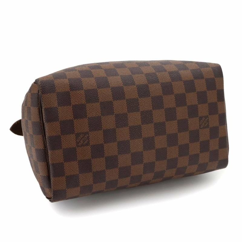 路易威登 Damier Speedy 25 手提包，Ebene 棕色，N41532，金色五金配件。-3