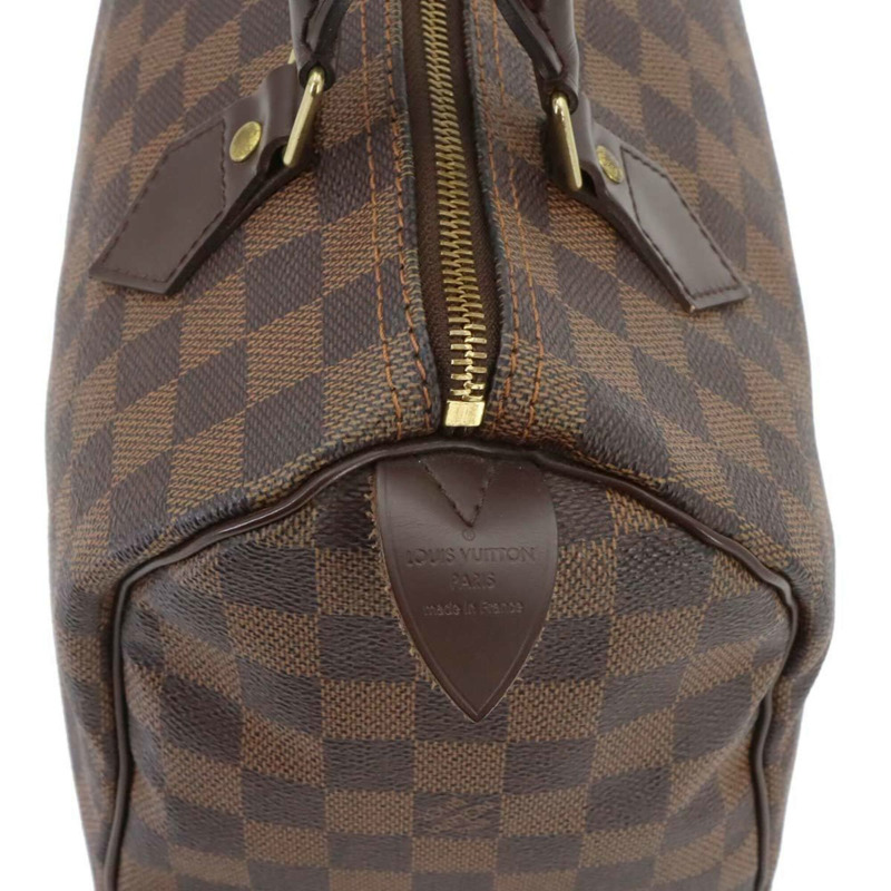 路易威登 Damier Speedy 25 手提包，Ebene 棕色，N41532，金色五金配件。-7