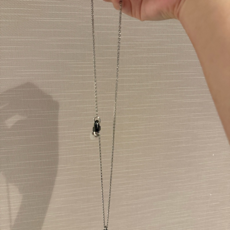 💖Hermes Chaine Maillon 豬鼻 項鍊💖全新 黑銀-9