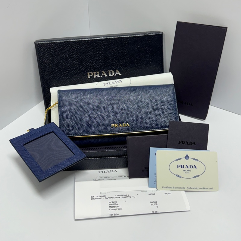 【全配/含購證🧾】 Prada Saffiano 防刮牛皮 長夾（購證金額65,500）-21