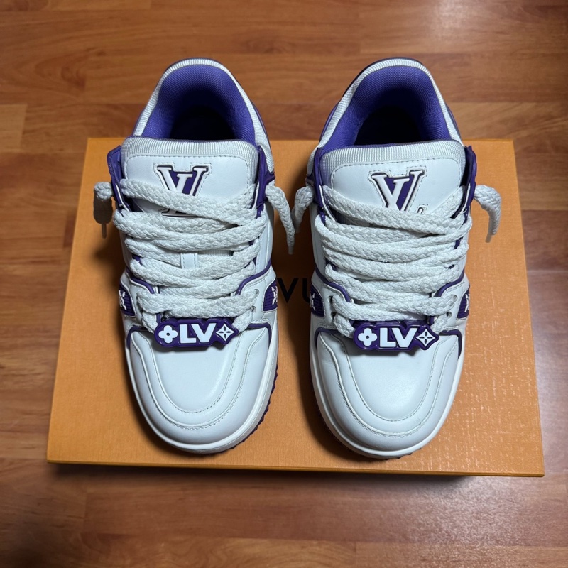 Lv Trainer Maxi小胖丁 路易威登 女款 白紫色36碼-2