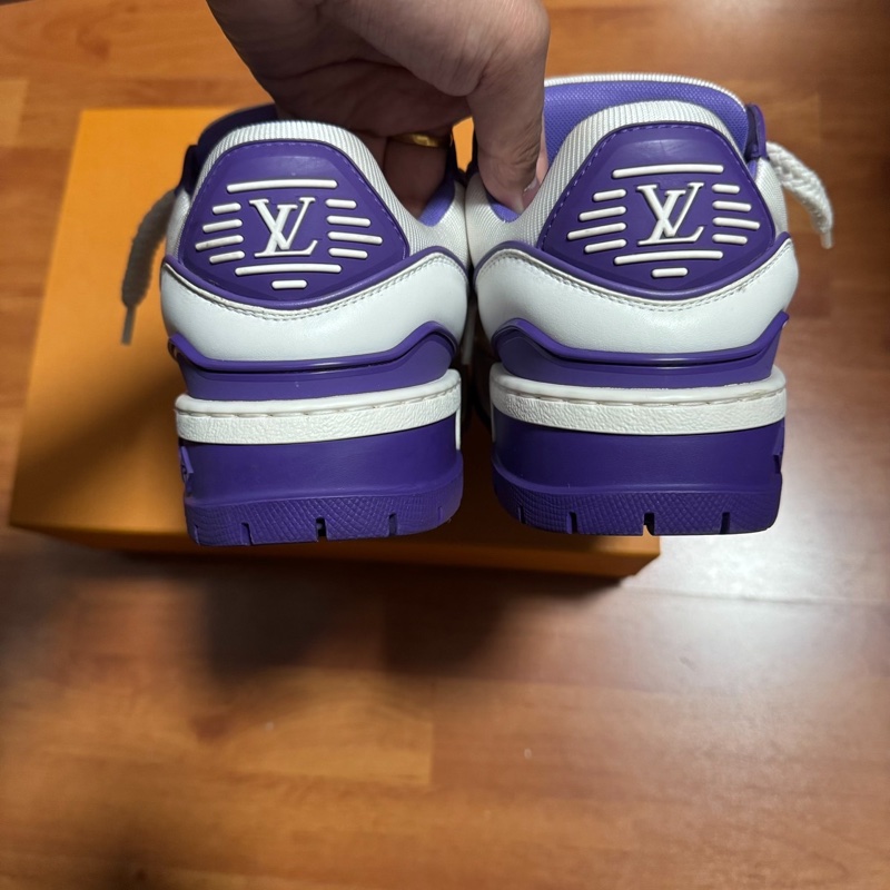 Lv Trainer Maxi小胖丁 路易威登 女款 白紫色36碼-4