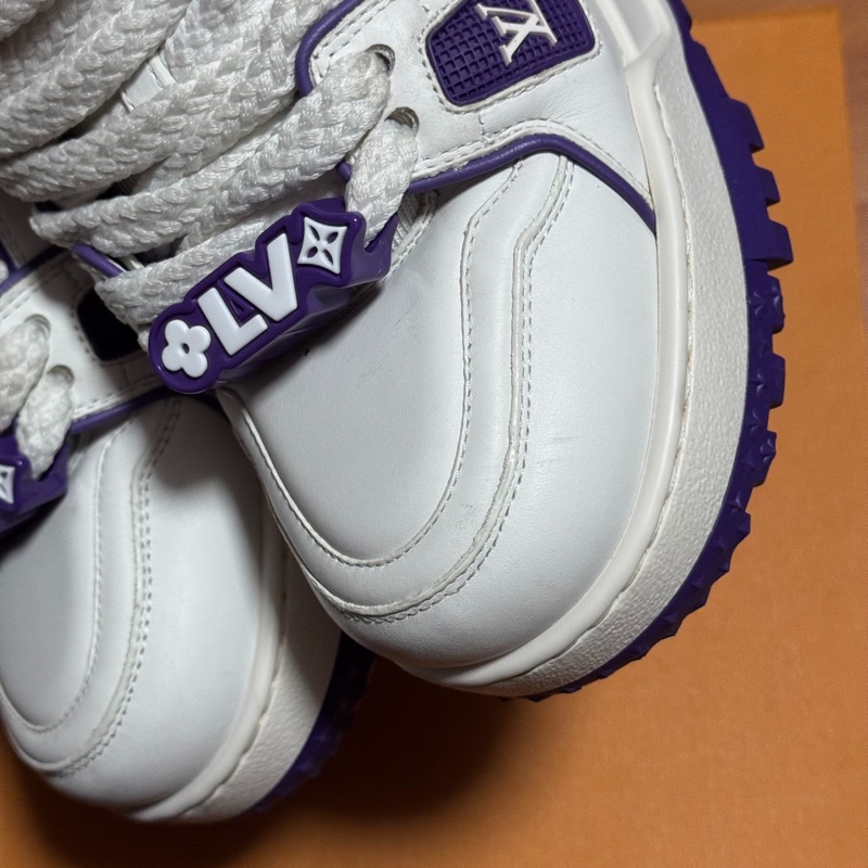 Lv Trainer Maxi小胖丁 路易威登 女款 白紫色36碼-6