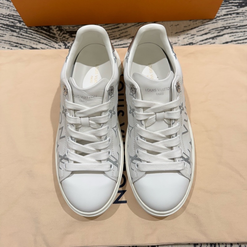 Louis Vuitton 路易威登 time out白銀色松糕鞋35.5碼-2