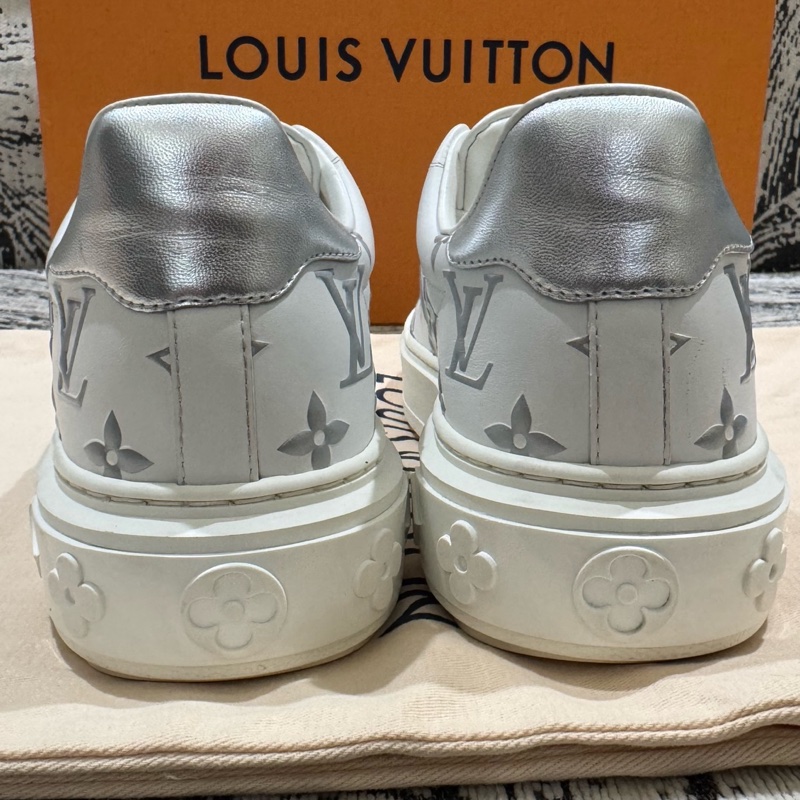 Louis Vuitton 路易威登 time out白銀色松糕鞋35.5碼-5