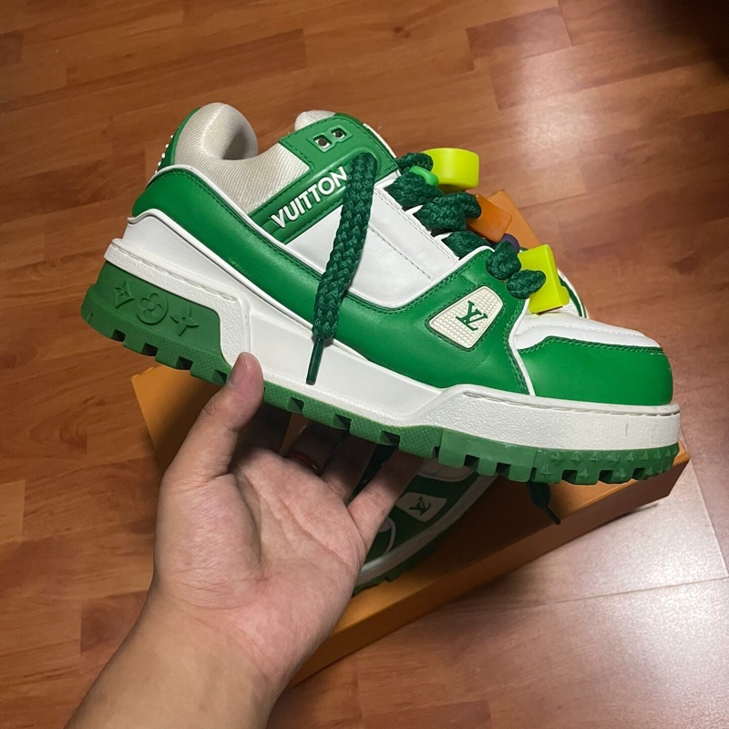 Lv Trainer maxi綠色 路易威登白綠胖丁 41.5碼-9