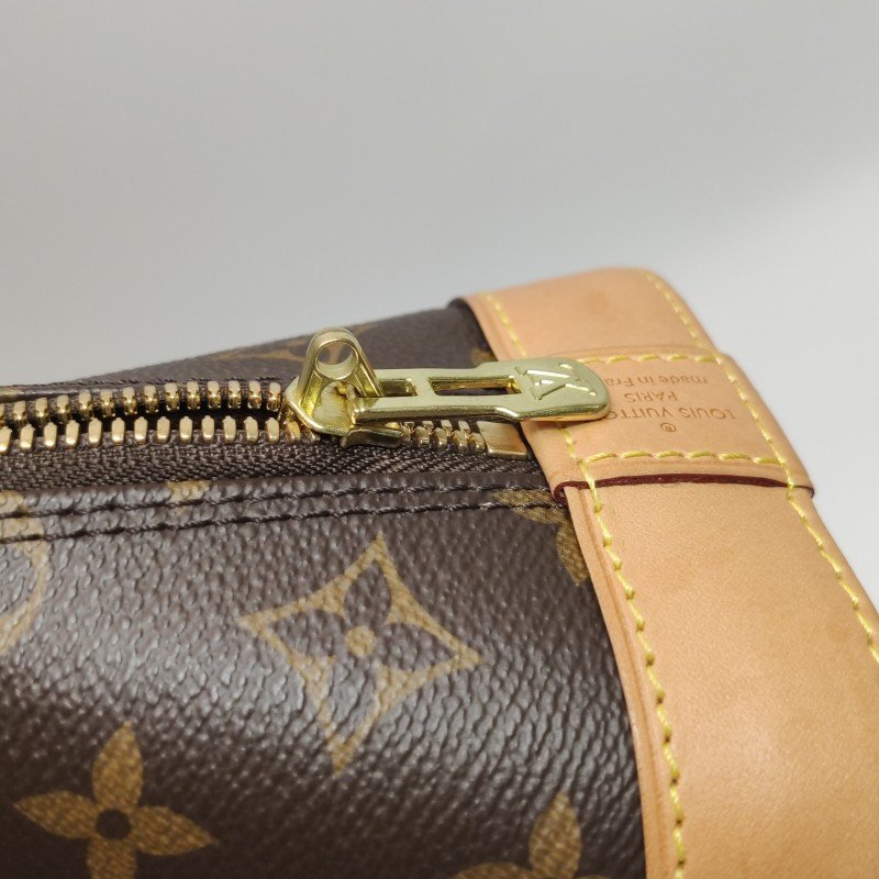 Louis Vuitton (LV) AlmaBB植鞣革Monogram印花貝殼包斜挎包肩背包晶片款-9