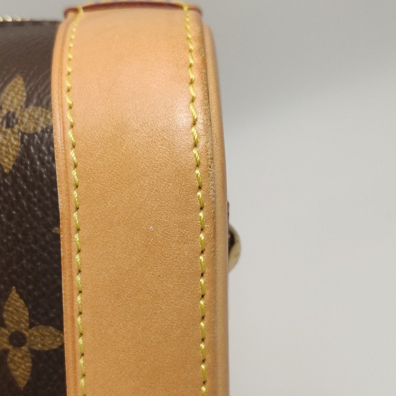 Louis Vuitton (LV) AlmaBB植鞣革Monogram印花貝殼包斜挎包肩背包晶片款-13