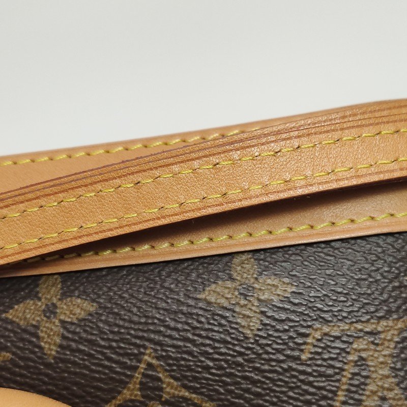 Louis Vuitton (LV) AlmaBB植鞣革Monogram印花貝殼包斜挎包肩背包晶片款-15