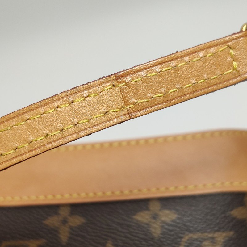Louis Vuitton (LV) AlmaBB植鞣革Monogram印花貝殼包斜挎包肩背包晶片款-19