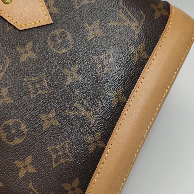 Louis Vuitton (LV) AlmaBB植鞣革Monogram印花貝殼包斜挎包肩背包晶片款-20