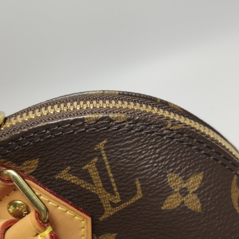 Louis Vuitton (LV) AlmaBB植鞣革Monogram印花貝殼包斜挎包肩背包晶片款-22