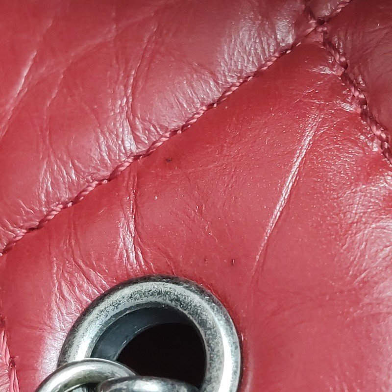 Chanel 2.55 Bag油蠟皮菱格絎縫長方形旋扣單肩包-15