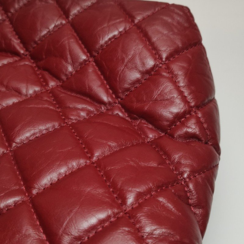 Chanel 2.55 Bag油蠟皮菱格絎縫長方形旋扣單肩包-18
