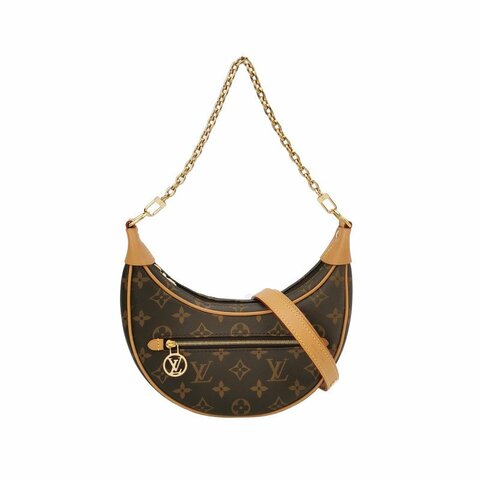 Louis Vuitton (LV) Loop植鞣革Monogram印花肩背包晶片款