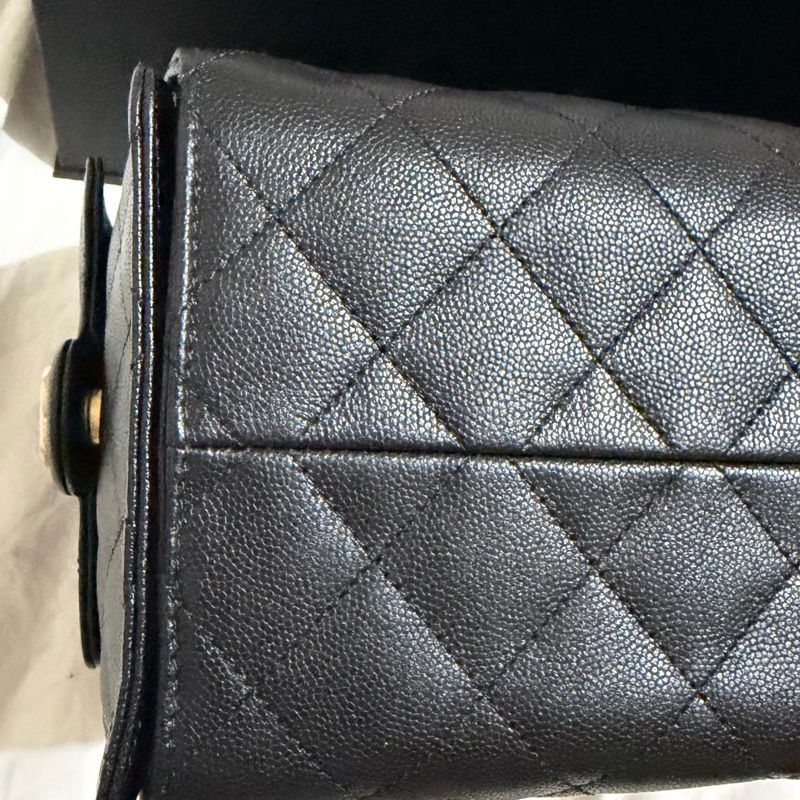 Chanel 25bag荔枝牛皮大號-5