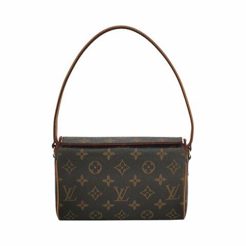 Louis Vuitton (LV) Recital表參道盒子植鞣革Monogram印花立體方形中古單肩包