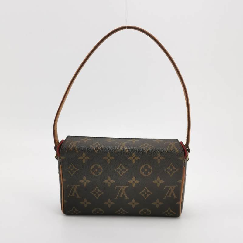 Louis Vuitton (LV) Recital表參道盒子植鞣革Monogram印花立體方形中古單肩包-4