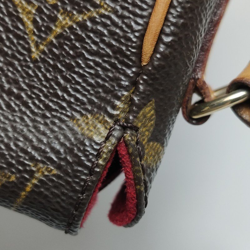 Louis Vuitton (LV) Recital表參道盒子植鞣革Monogram印花立體方形中古單肩包-14