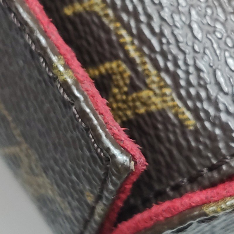 Louis Vuitton (LV) Recital表參道盒子植鞣革Monogram印花立體方形中古單肩包-16