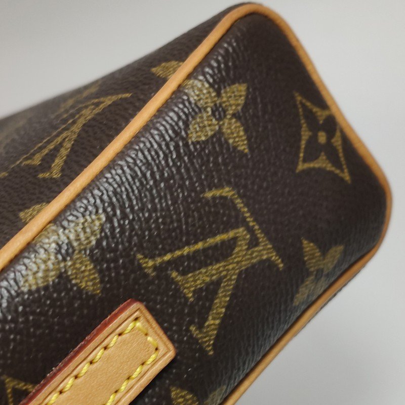 Louis Vuitton (LV) Recital表參道盒子植鞣革Monogram印花立體方形中古單肩包-17