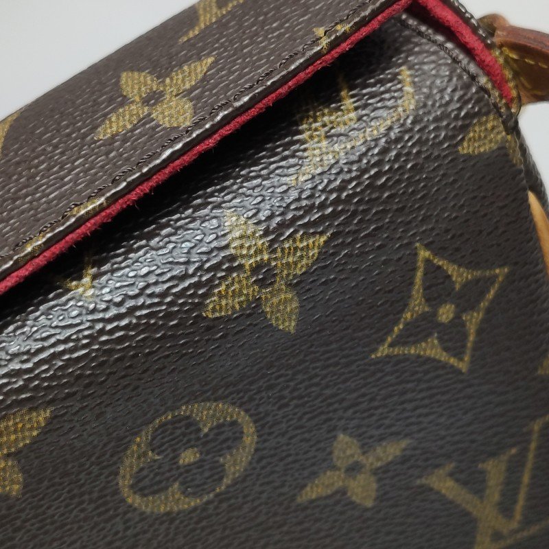 Louis Vuitton (LV) Recital表參道盒子植鞣革Monogram印花立體方形中古單肩包-18