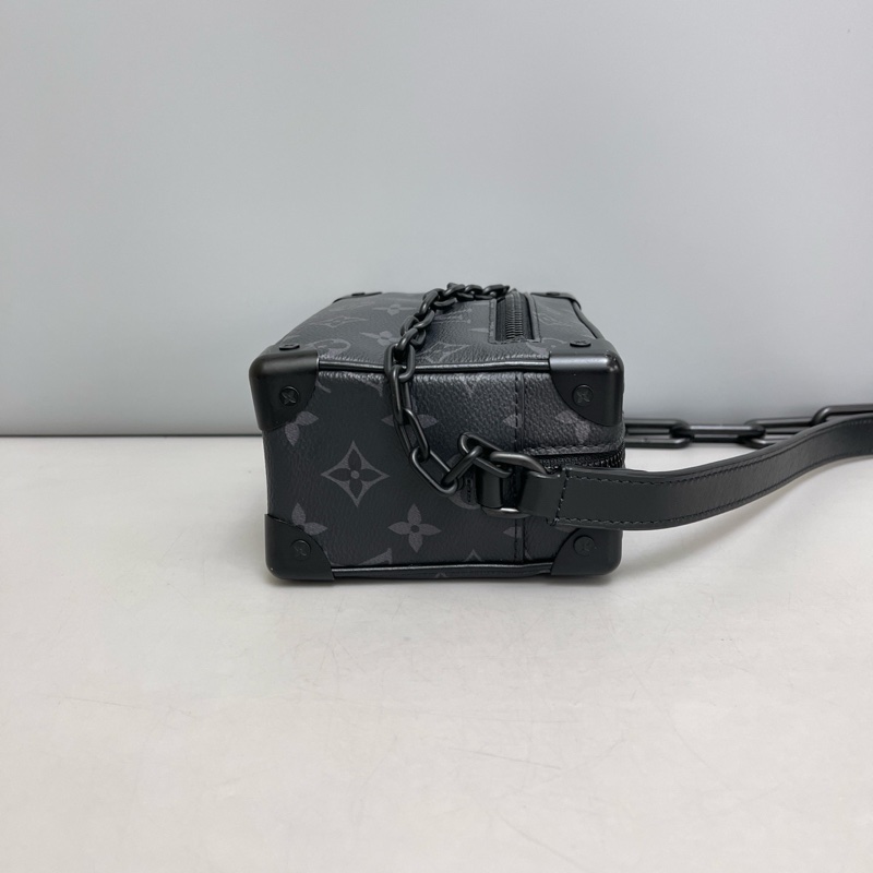 LV路易威登97新Mini Soft Trunk黑花盒子包 芯片款 尺寸18×13-2