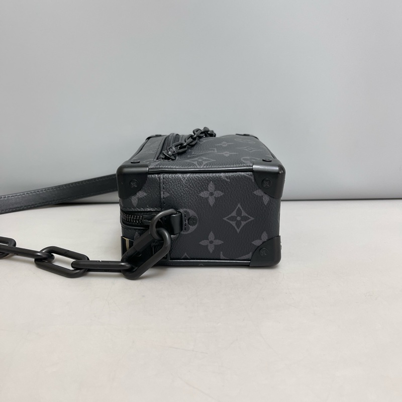 LV路易威登97新Mini Soft Trunk黑花盒子包 芯片款 尺寸18×13-3