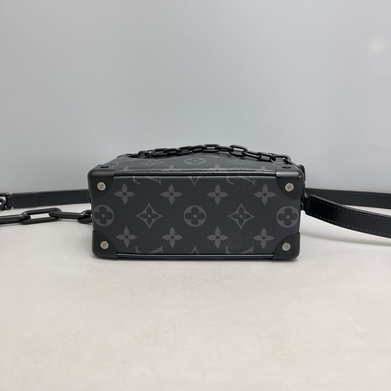 LV路易威登97新Mini Soft Trunk黑花盒子包 芯片款 尺寸18×13-4