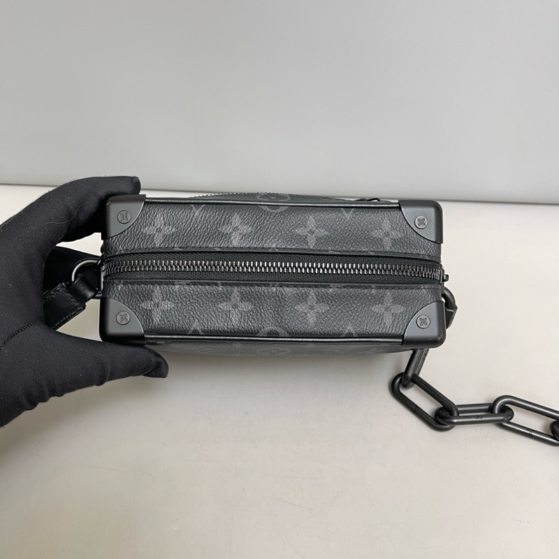 LV路易威登97新Mini Soft Trunk黑花盒子包 芯片款 尺寸18×13-5