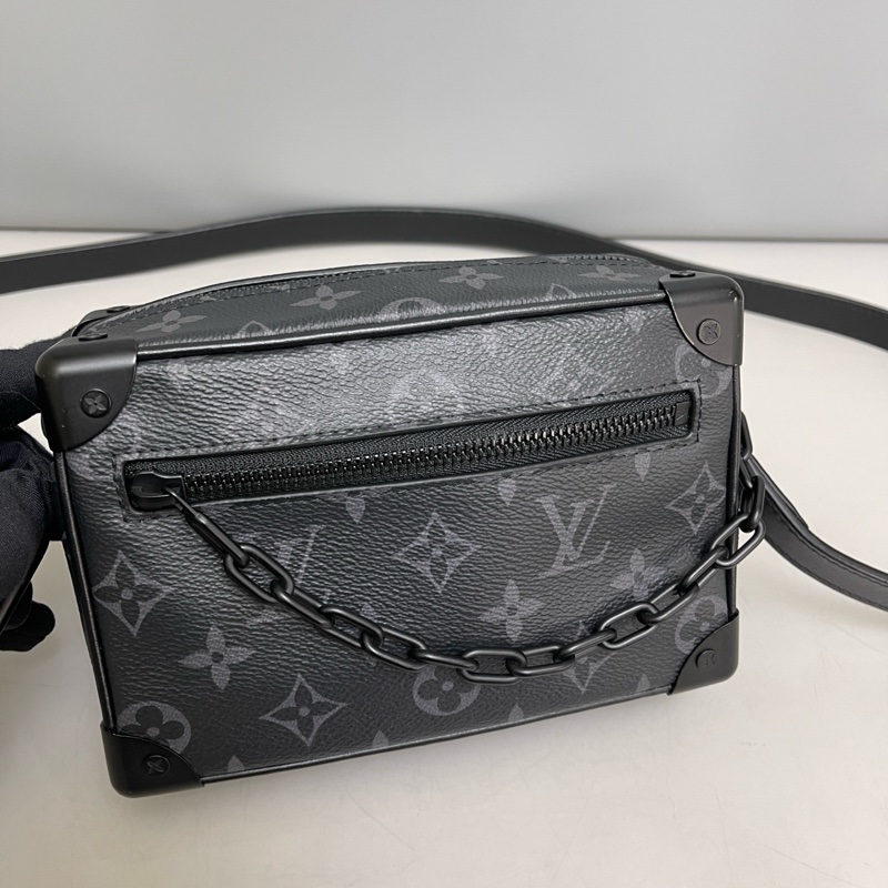 LV路易威登97新Mini Soft Trunk黑花盒子包 芯片款 尺寸18×13-6