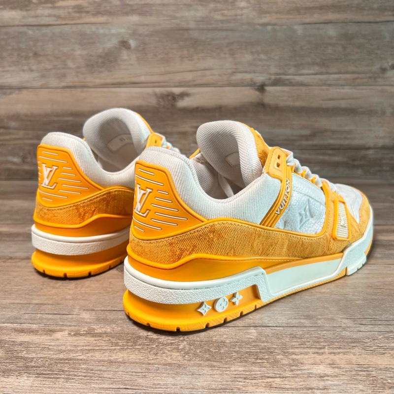 Louis Vuitton路易威登 trainer 白黃牛仔 40碼-2