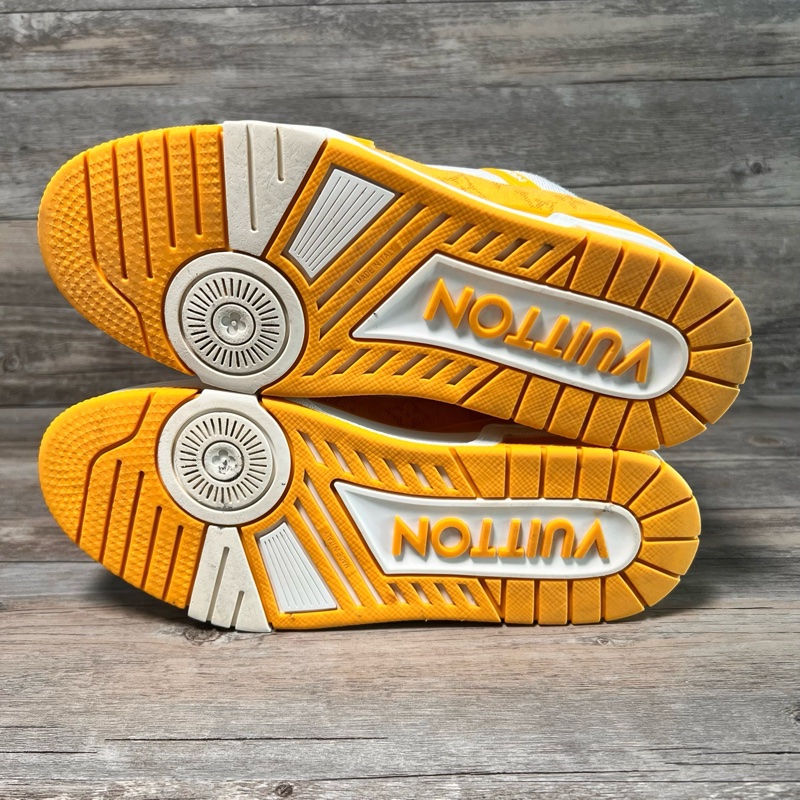 Louis Vuitton路易威登 trainer 白黃牛仔 40碼-8