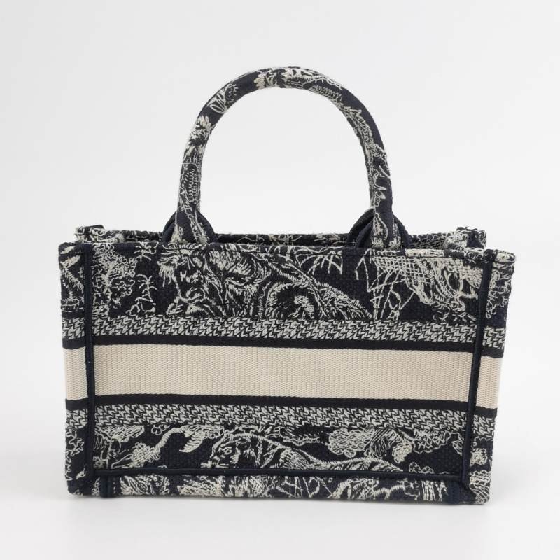 Dior Book Tote迷你帆布字母Logo斜背包單肩包-4