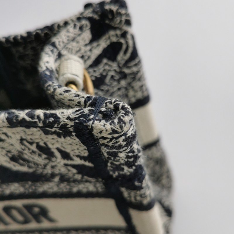 Dior Book Tote迷你帆布字母Logo斜背包單肩包-15