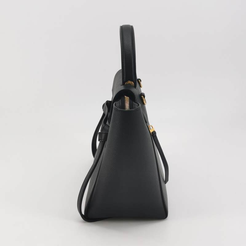 Celine Belt鯰魚包Micro牛皮純色紐結飾帶斜背包單肩包-3