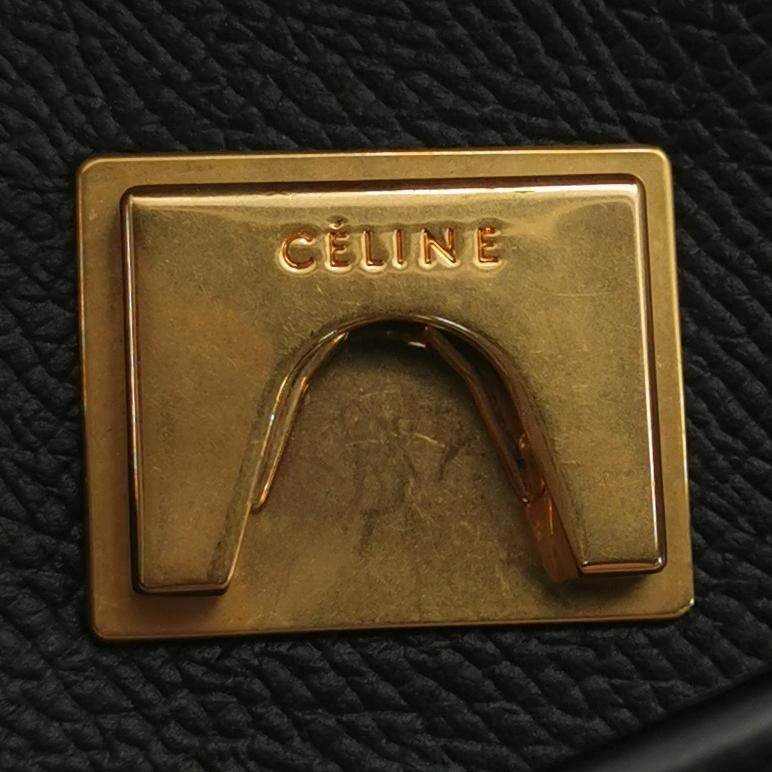 Celine Belt鯰魚包Micro牛皮純色紐結飾帶斜背包單肩包-7