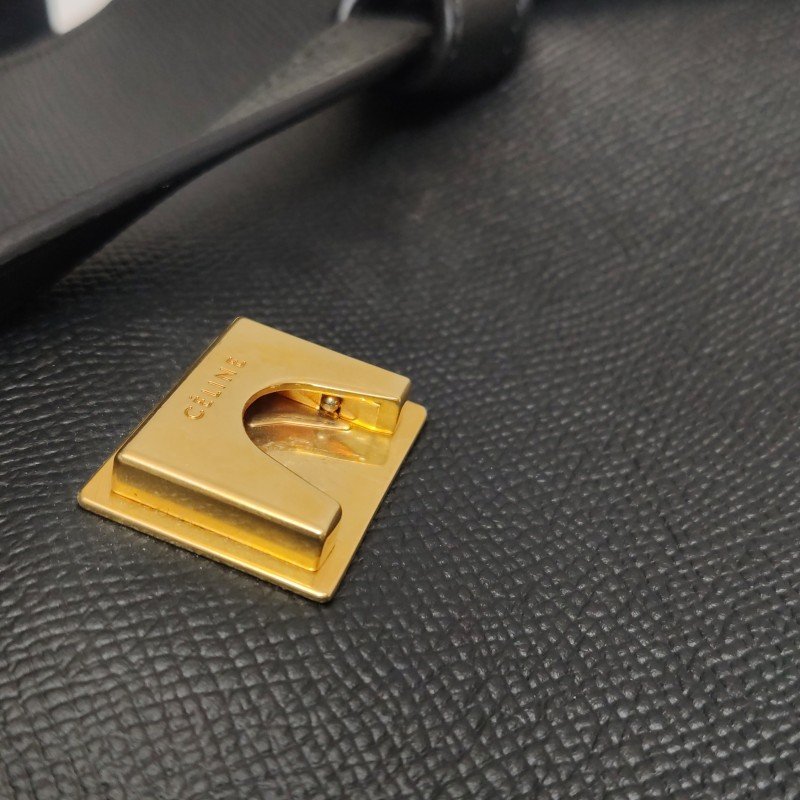 Celine Belt鯰魚包Micro牛皮純色紐結飾帶斜背包單肩包-12